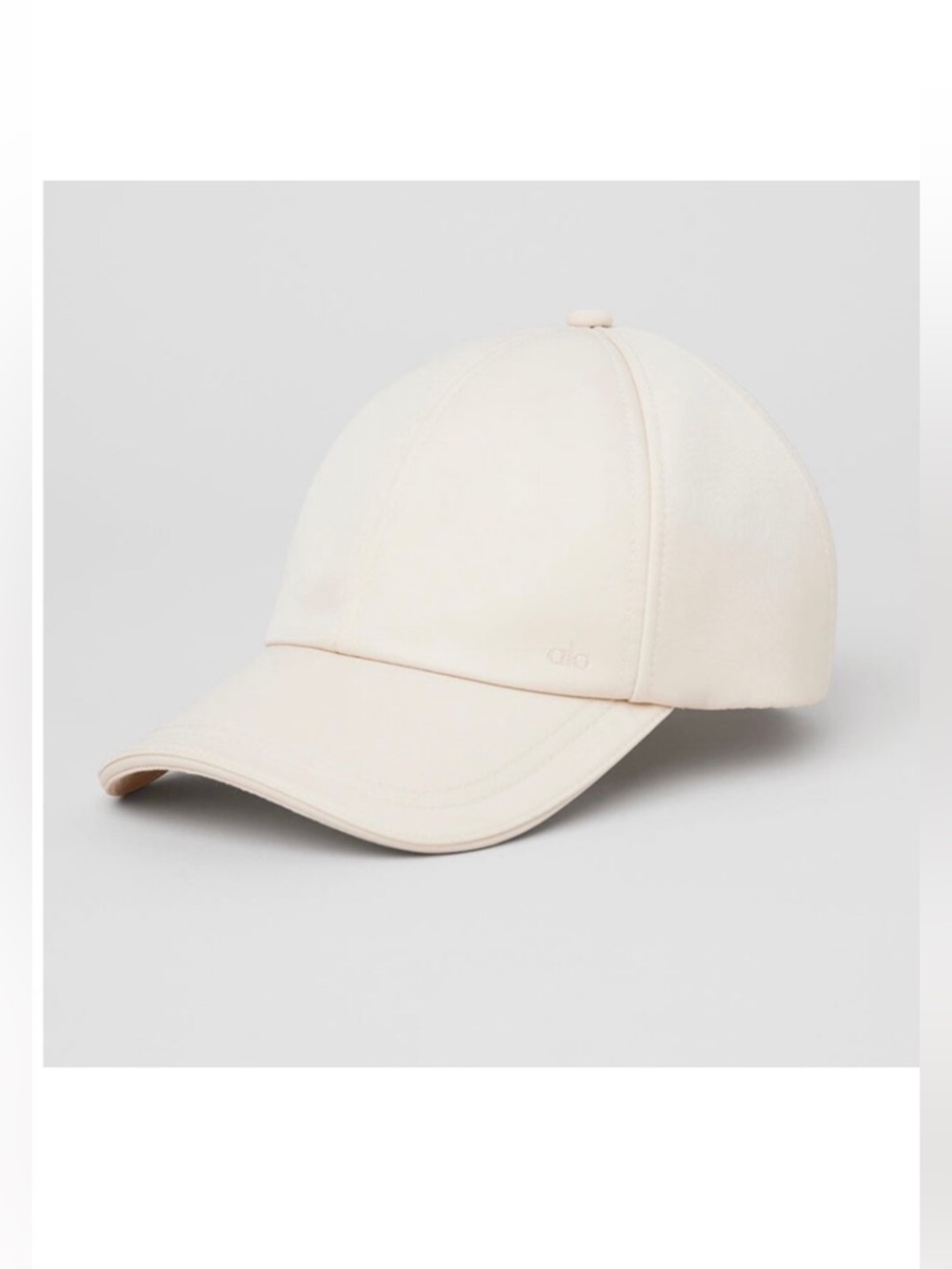 NWT ALO Cream Satin Off-Duty Cap - Picture 4 of 4